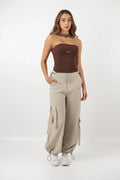 PANTALON ROCHE BEIGE LABEUR