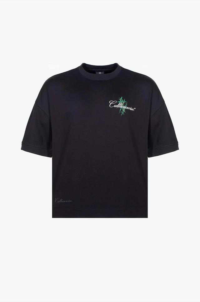 CAMISETA BASICA 420 NEGRA CULTUREWISE