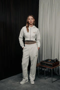 STRAIGHT-LEG JOGGER IVORY