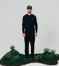 KNITTED SWEATER BLACK BLOW UP