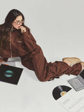 CELEIT COQUETTE SWEATPANT BROWM