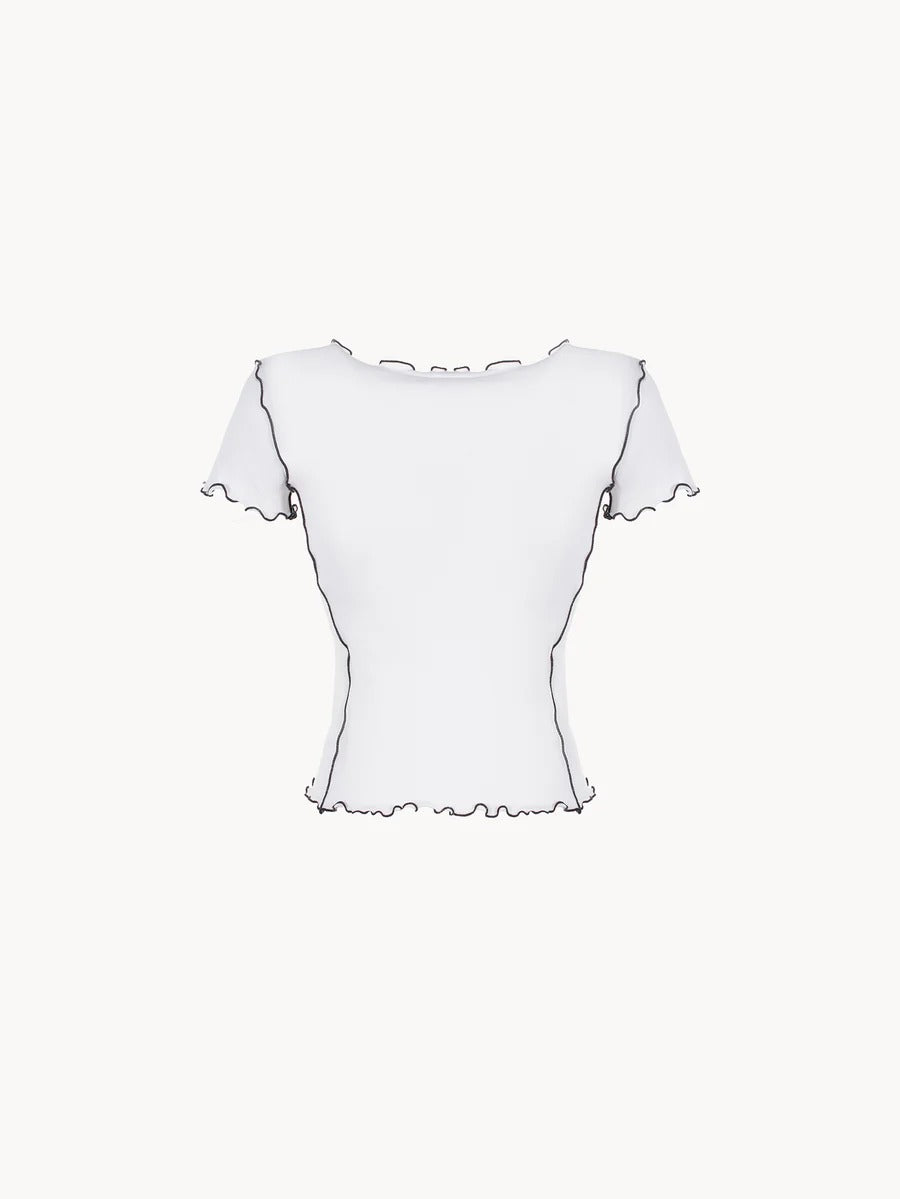 CELĒIT EDGE TEE IVORY