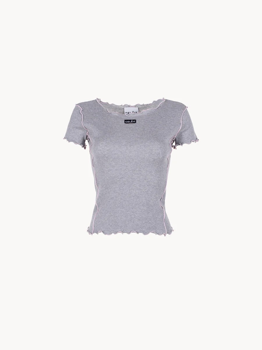 CELEIT EDGE TEE GRAY