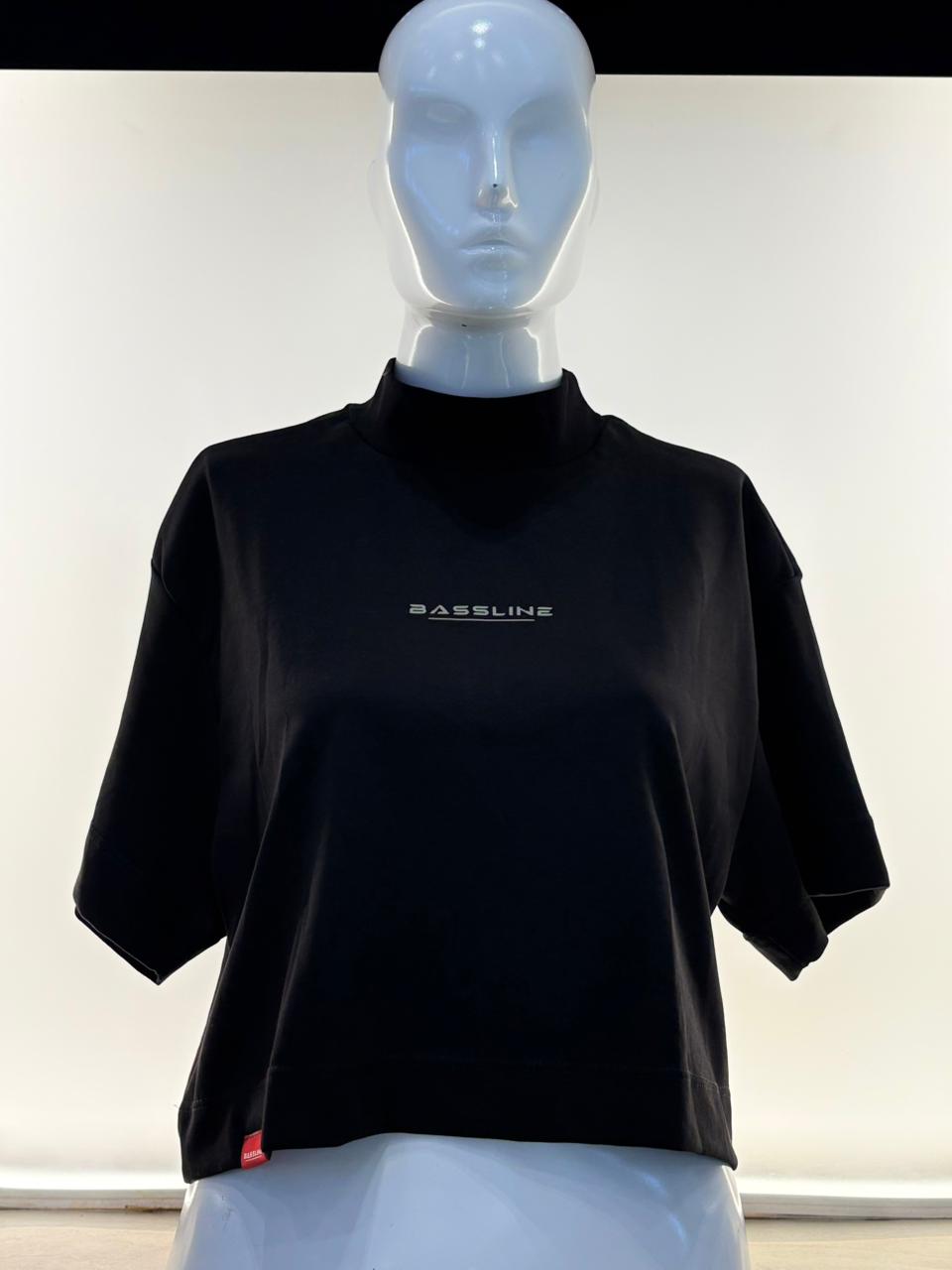 CROP TOP BLACK BASSLINE
