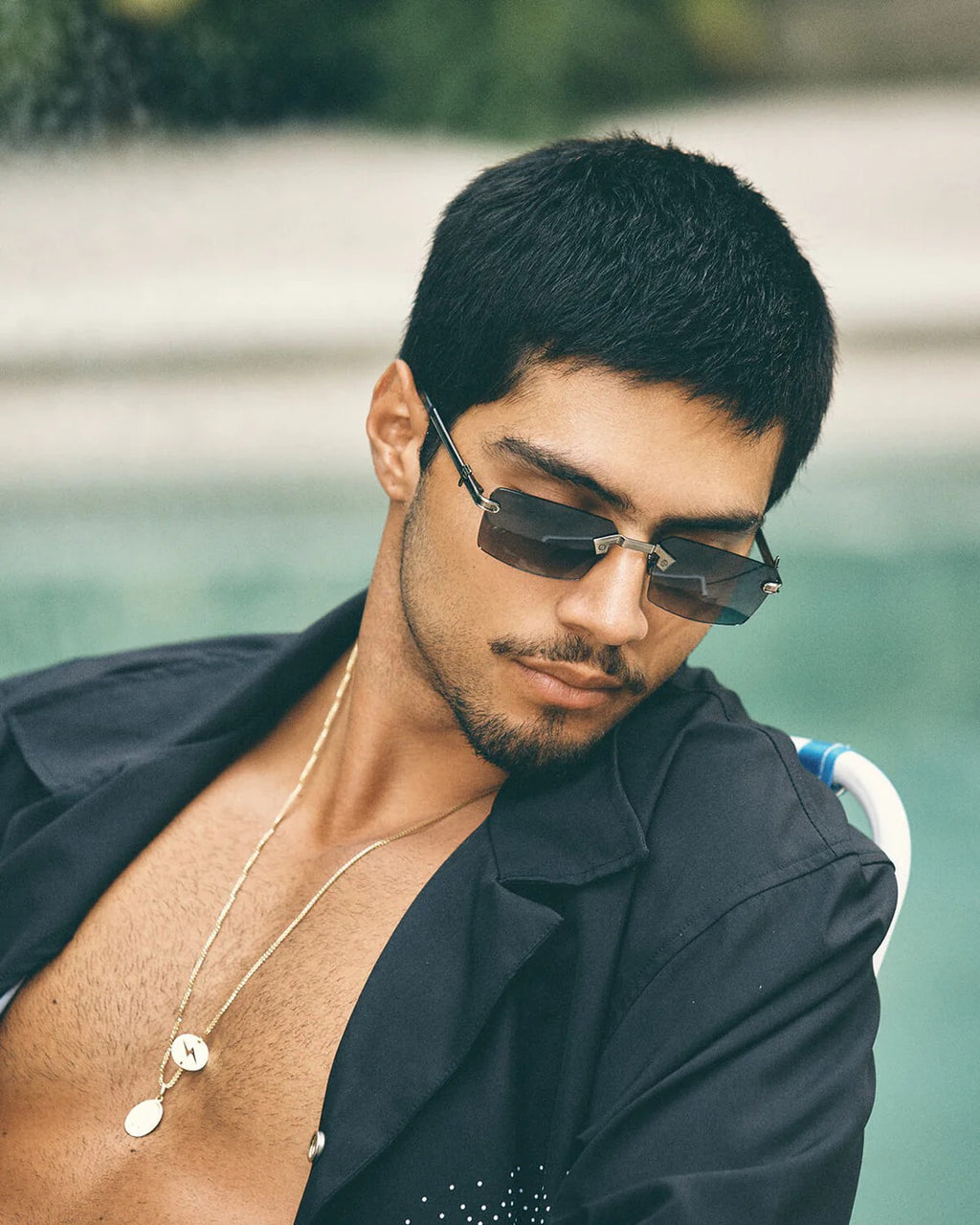 CHROME GUN GREY SUNGLASSES Y/OUT