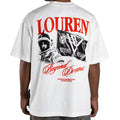 CAMISETA LOUREN BLANCA NARANJA
