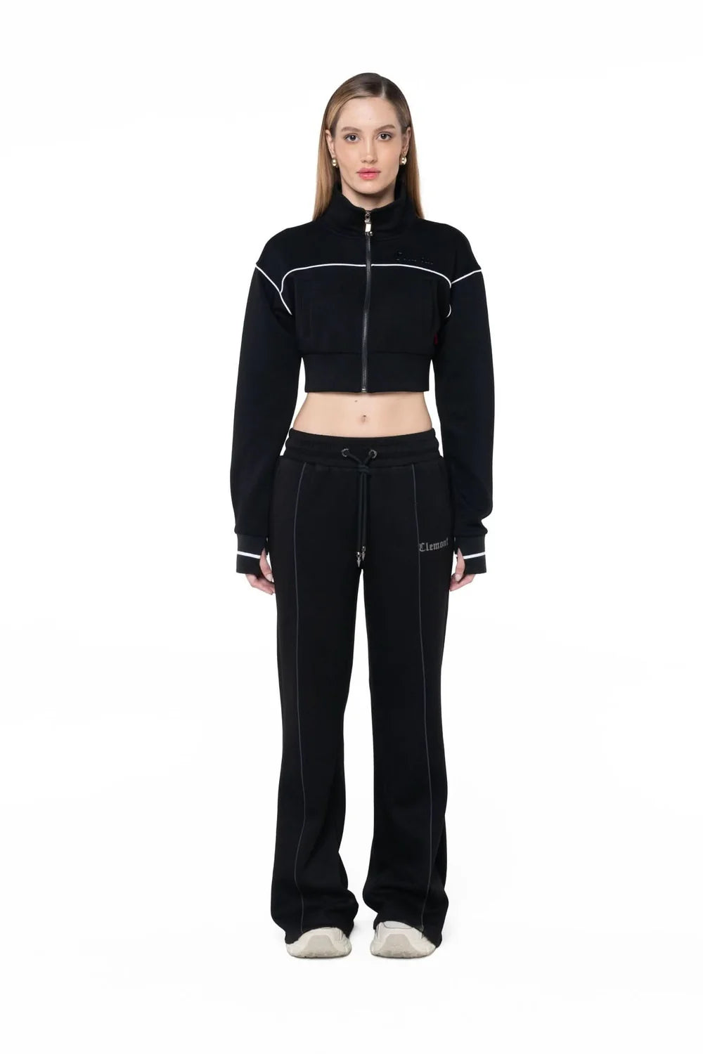 SWEATER CROPPED MUJER BREZZA NEGRO CLEMOMT