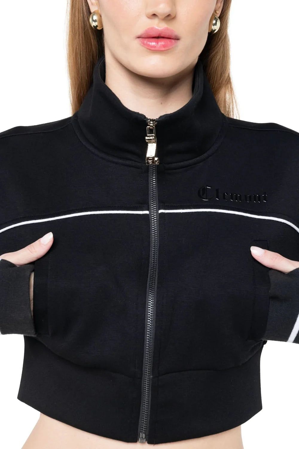 SWEATER CROPPED MUJER BREZZA NEGRO CLEMOMT